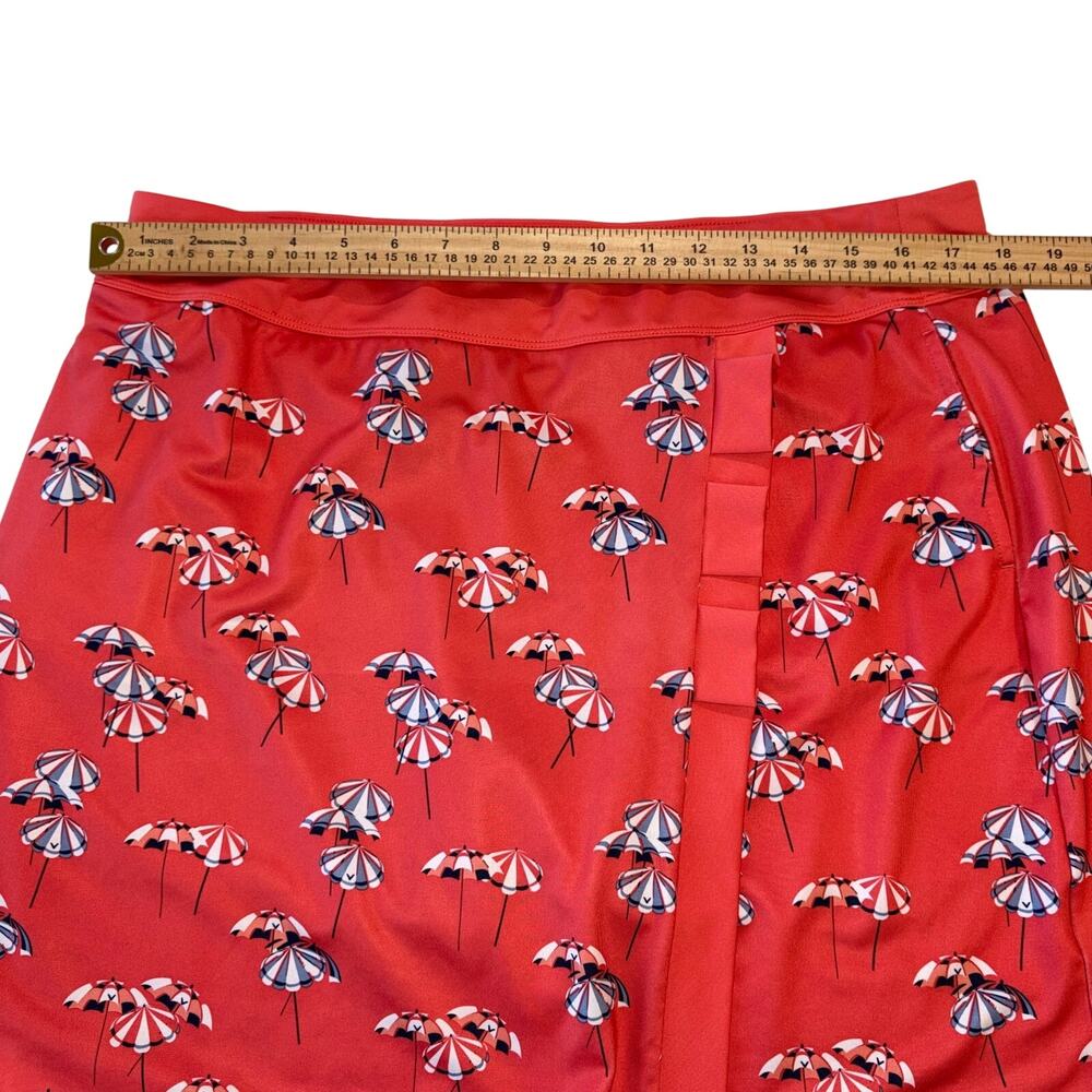 Callaway Women's Golf Skort Umbrella Print Opti-Dry TrueSculpt Faux Wrap XL - Picture 7 of 9